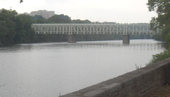 Falls Bridge spanning Schuylkill River in Fairmount Park, Philadelphia