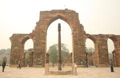 Qutb Minar and its monuments in Delhi, India