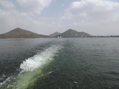 Fateh Sagar Lake with Udaipur Solar Observatory, Udaipur, Rajasthan