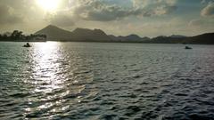 Fateh Sagar Lake in Udaipur, Rajasthan