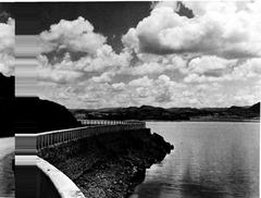 view of Fateh Sagar artificial lake in Udaipur, 1949