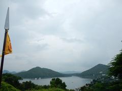 Fateh Sagar Lake view from Maharana Pratap Smarak, Moti Magri, Udaipur