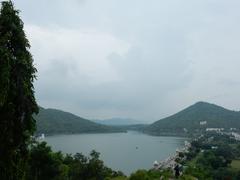 Fateh Sagar Lake view from Maharana Pratap Smarak, Udaipur