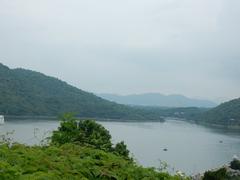 Fateh Sagar Lake view from Moti Magri in Udaipur