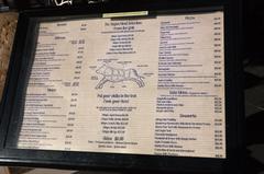 Angus Steakhouse menu with various meal options