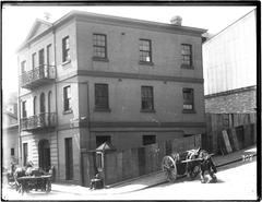 Commercial building at the corner of Slip Street and Lime Street in Darling Harbour around 1907