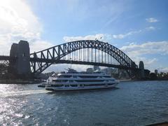 Sydney Harbour Bridge with blue skies