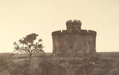 1858 photograph of Flagstaff Tower in Delhi by John Murray