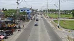 Overview of McArthur Highway from Flyover of SM City Marilao