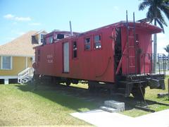 historic railroad car at the Florida Pioneer Museum