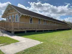 Reconstructed train platform at Florida Pioneer Museum