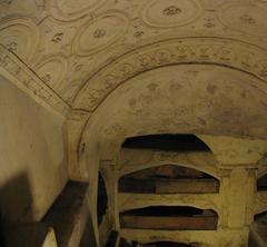 Pagan mausoleum at the Catacombs of S. Sebastiano in Rome