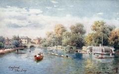 H. B. Wimbush painting of Oxford the Isis