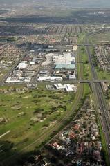 Aerial view of Tygerberg Hills in South Africa from a flight