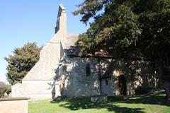 Belfry and west end of St Nicholas's Church