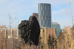 Old and new Calgary cityscape