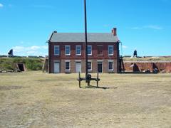 Historical building at Fort Clinch State Park in Fernandina Beach, Florida