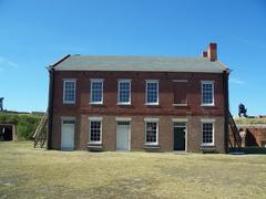 Fort Clinch historic fort building at Fernandina Beach, Florida