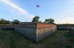 Fort Jay on Governors Island in New York City