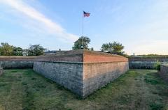 Fort Jay on Governors Island in New York City