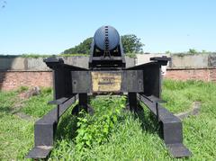 Back end of a mounted gun