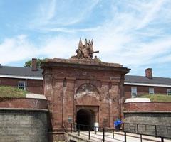 Entrance to Fort Jay on Governor's Island in New York City