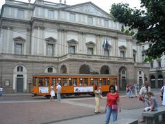 Exterior of La Scala theater in Milan