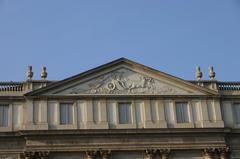 Relief of Apollo on Teatro alla Scala in Milan