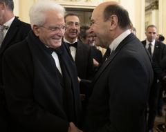 President Sergio Mattarella with Dominique Meyer at Teatro alla Scala inauguration