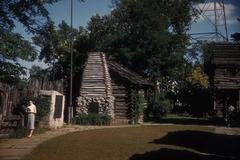 authentic reproduction of Fort Nashborough in Nashville, Tennessee