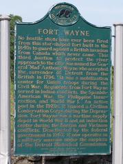 Fort Wayne Michigan Historical Site Marker in Detroit