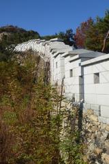 Fortress wall on Inwangsan Mountain in Seoul