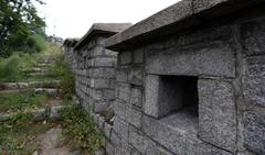 Seoul Fortress Park, Naksan Park, panoramic view of fortress and cityscape