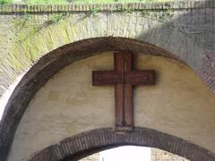 New Cross on Porta Ovile City Gate of Siena