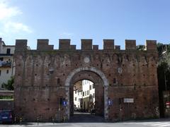 Facade of Porta Ovile, City Gate in Siena