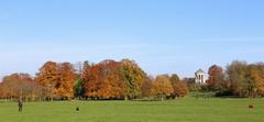 Monopteros in the English Garden, Munich during autumn