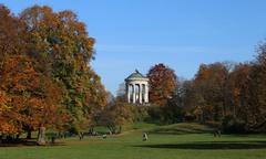 Monopteros in English Garden, Munich in autumn