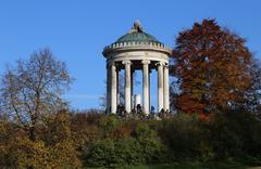 Monopteros in the English Garden, Munich in autumn