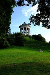 Neoclassical temple at the English Garden in Munich