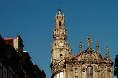 Torre dos Clérigos bell tower in Porto