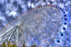 Ferris wheel in Osaka at night