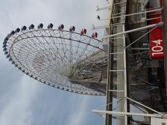 Ferris wheel at Tempozan in Osaka during the day