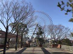 Grand Ferris Wheel of Tempozan Harbor Village seen from Mount Tempozan