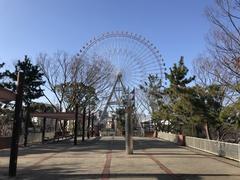 Tempozan Ferris Wheel as seen from Tempozan Park's observation deck