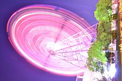 Tenpozan Ferris Wheel in Osaka at night