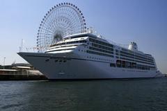 SEVEN SEAS MARINER at Tenpozan Wharf in Osaka harbor