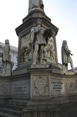 Monument to Leonardo da Vinci in Piazza della Scala, Milan