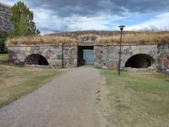 King's Gate at Kustaanmiekka Island in Suomenlinna, Helsinki, Finland