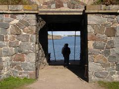 Scenic view of Suomenlinna sea fortress in Finland