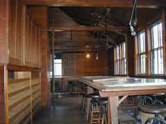 historic drafting table in Upper Planting Department